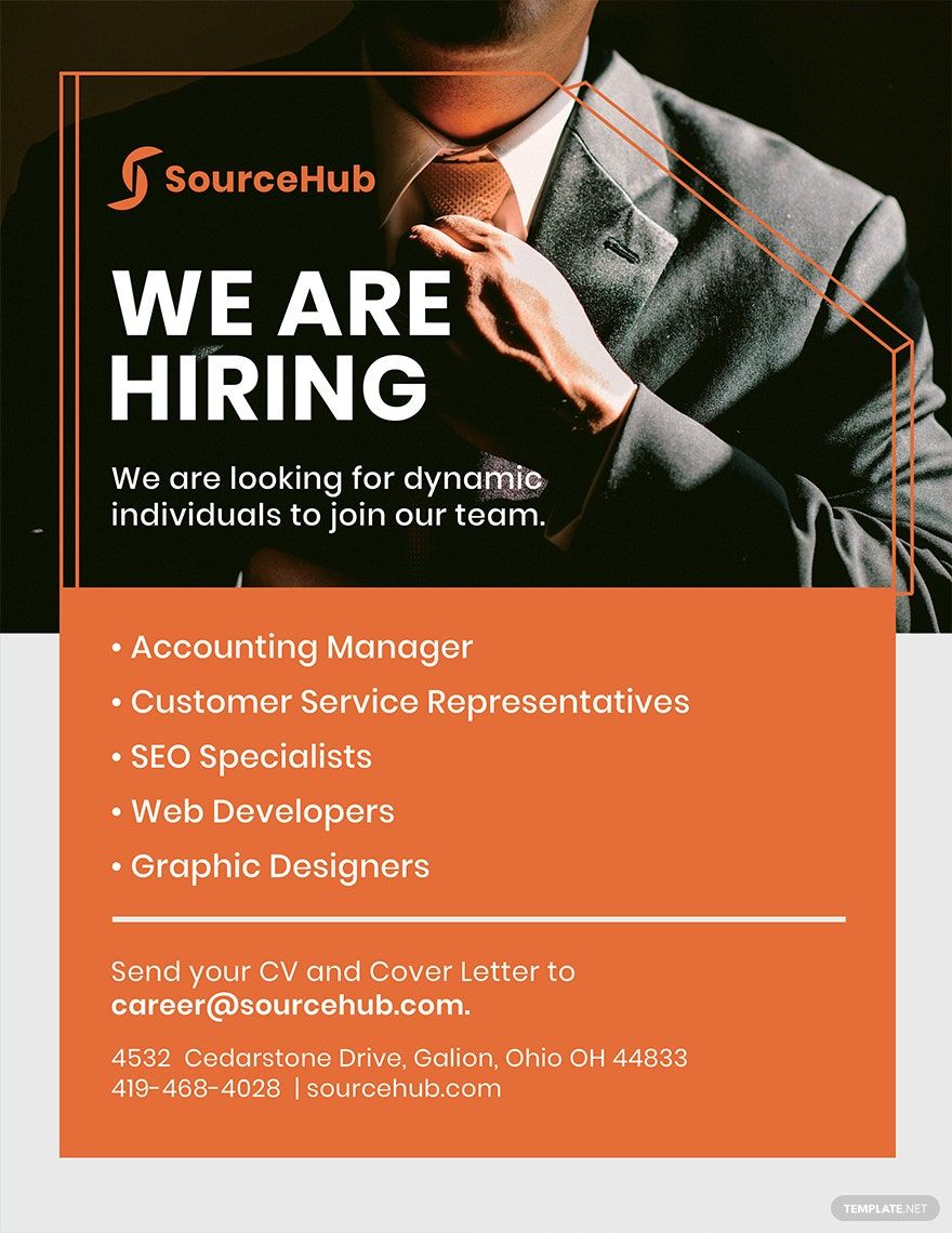 Sample Recruitment Flyer Template in PSD, Illustrator, Pages, Publisher, Word, Google Docs - Download | Template.net Sample Recruitment Flyer Template in PSD, Illustrator, Pages, Publisher, Word, Google Docs - Download | Template.net