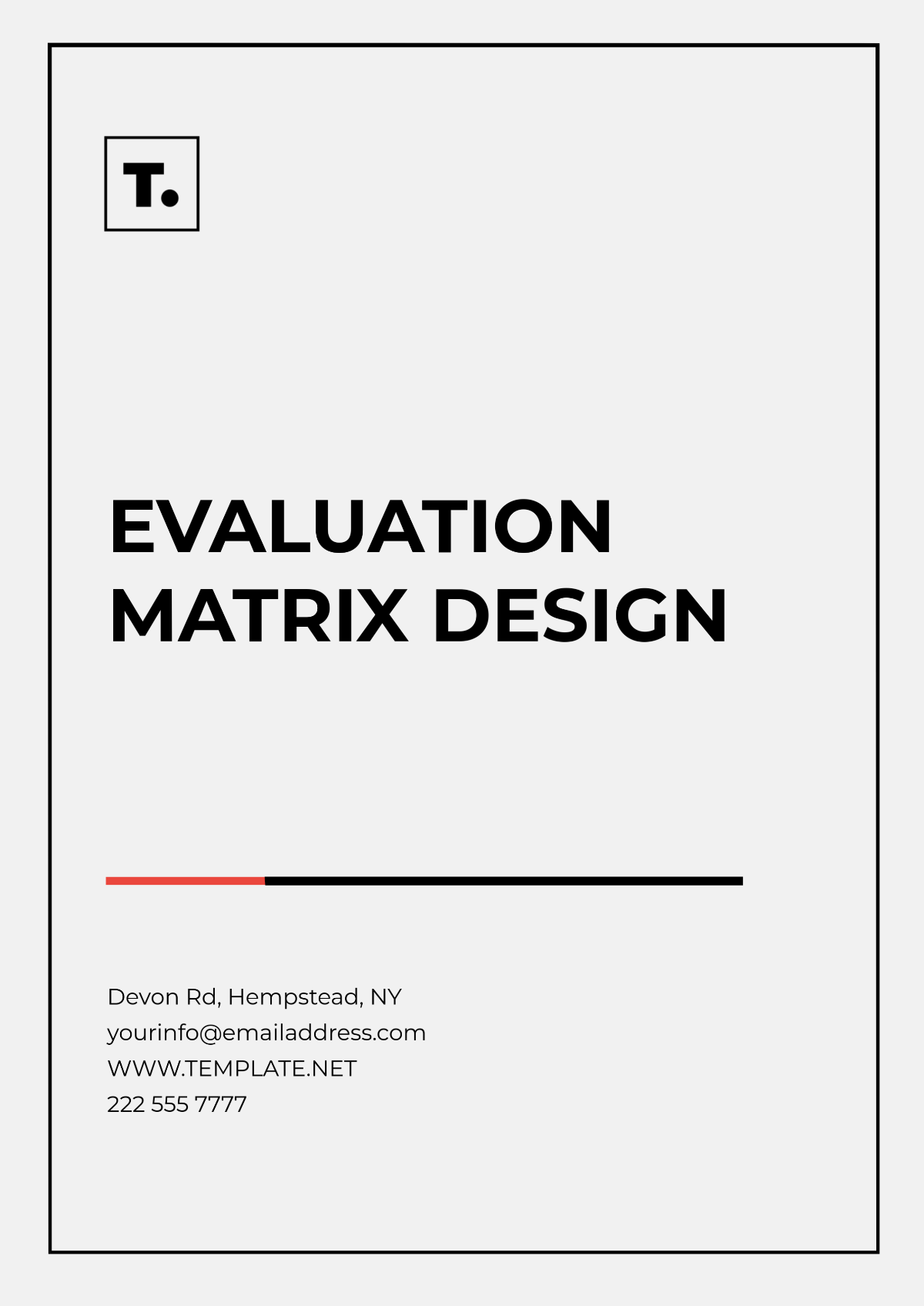 Free Evaluation Matrix Design Template to Edit Online | Template.net Free Evaluation Matrix Design Template to Edit Online | Template.net