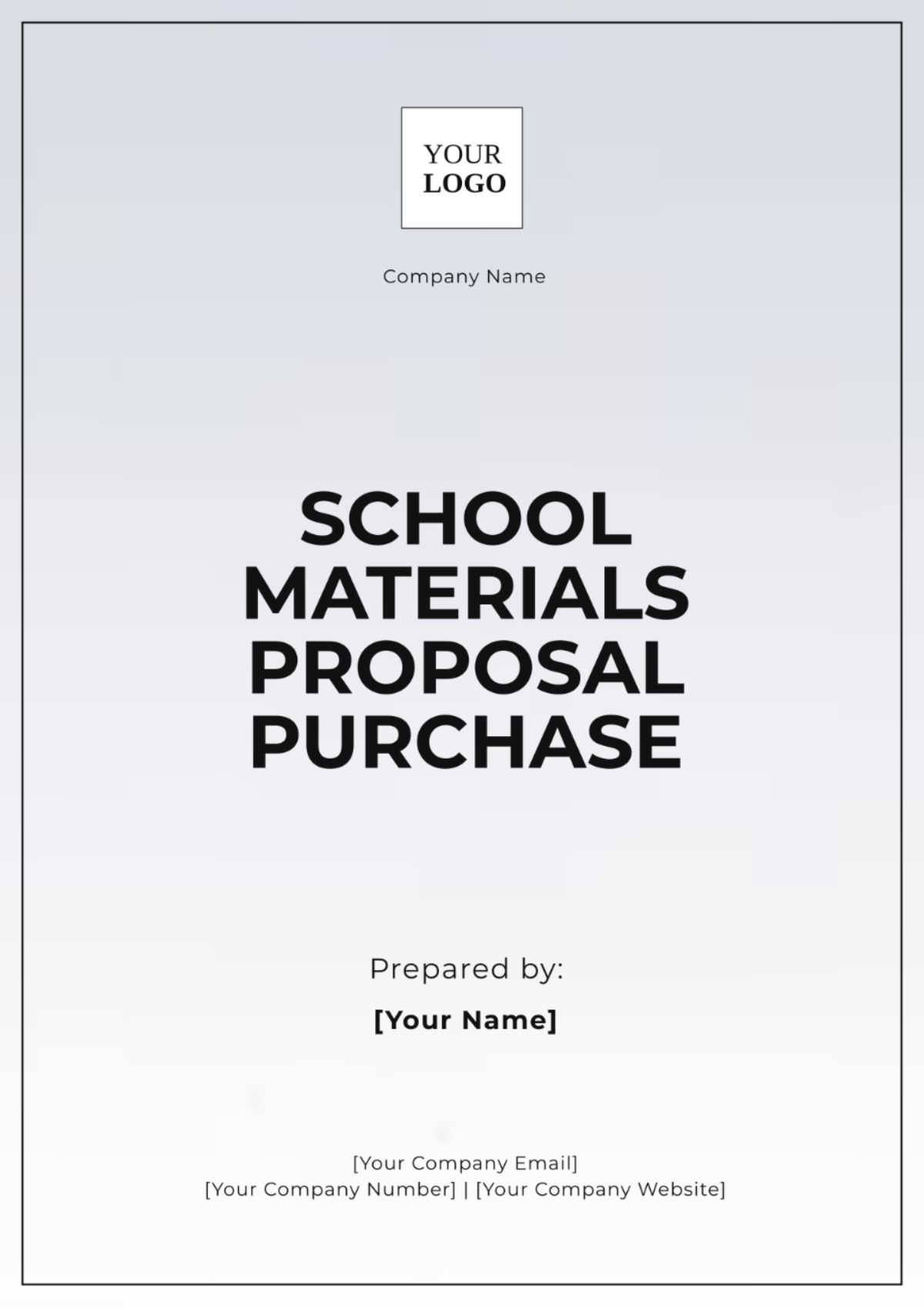 Free School Materials Proposal Purchase Template to Edit Online Free School Materials Proposal Purchase Template to Edit Online