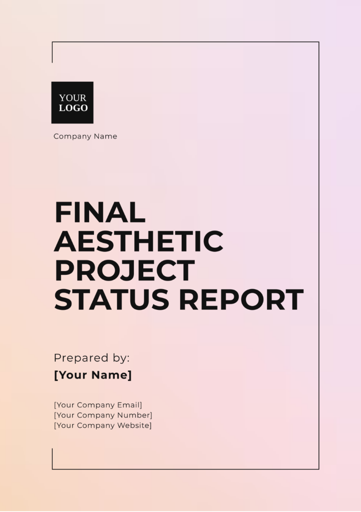 Free Final Aesthetic Project Status Report Template to Edit Online Free Final Aesthetic Project Status Report Template to Edit Online