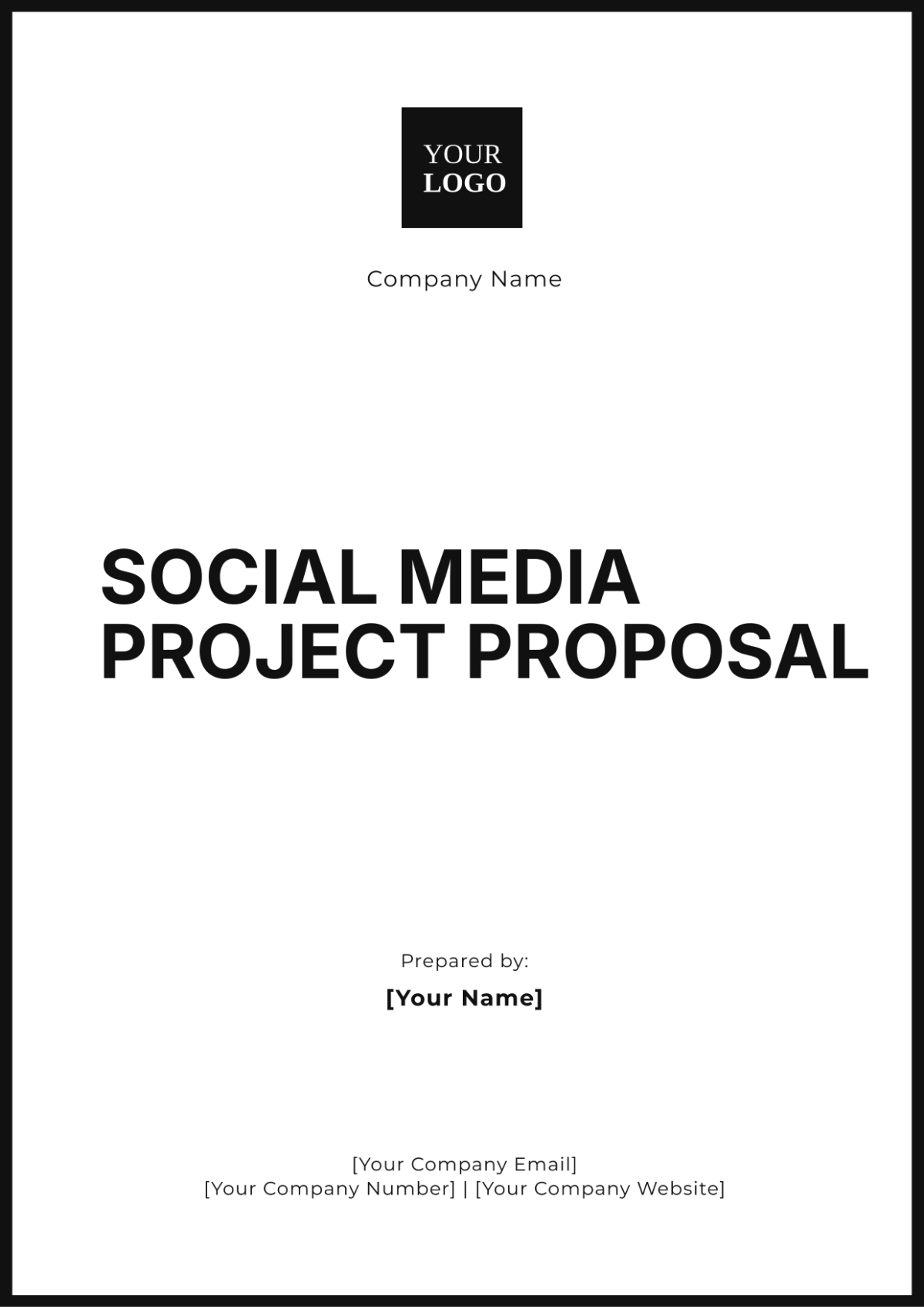 Free Social Media Project Proposal Template to Edit Online Free Social Media Project Proposal Template to Edit Online