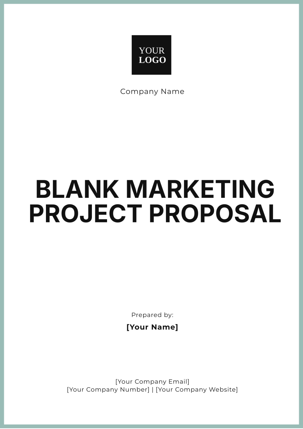 Free Blank Marketing Project Proposal Template to Edit Online Free Blank Marketing Project Proposal Template to Edit Online