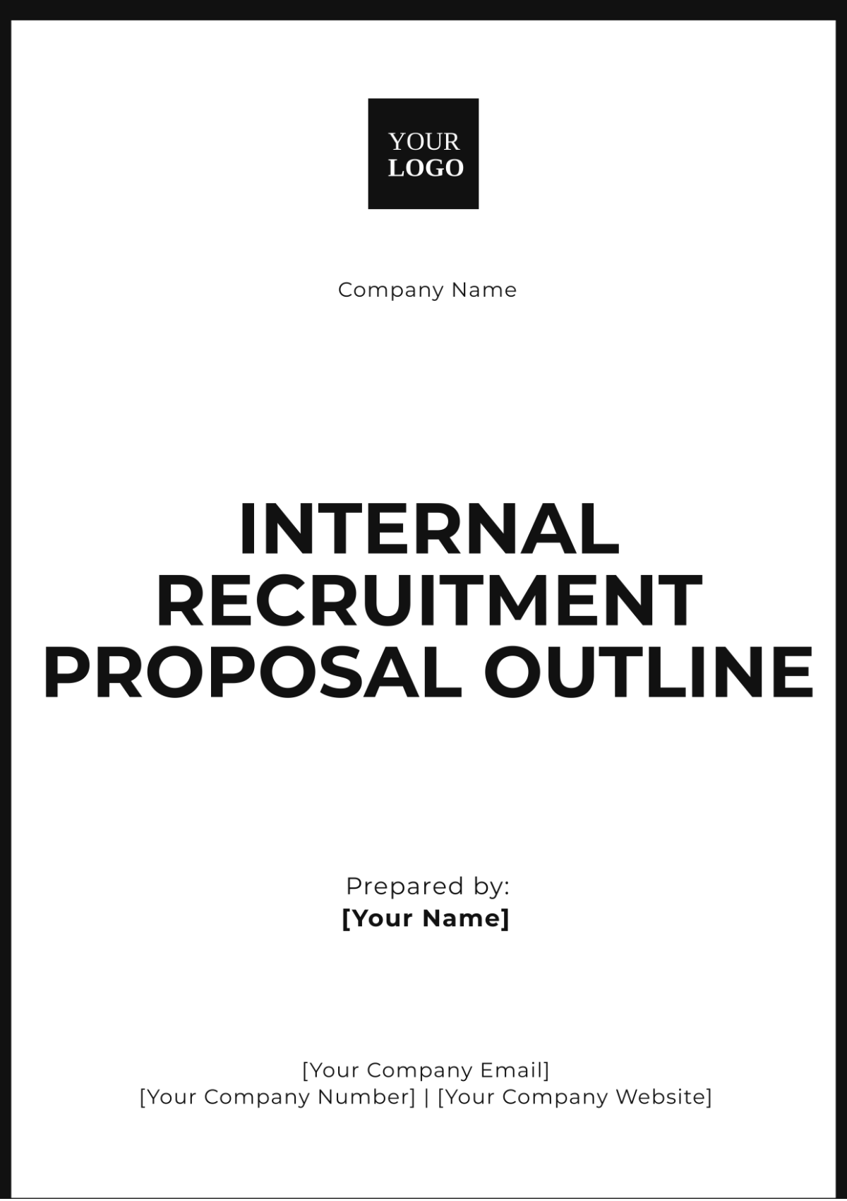 Free Internal Recruitment Proposal Outline Template to Edit Online Free Internal Recruitment Proposal Outline Template to Edit Online
