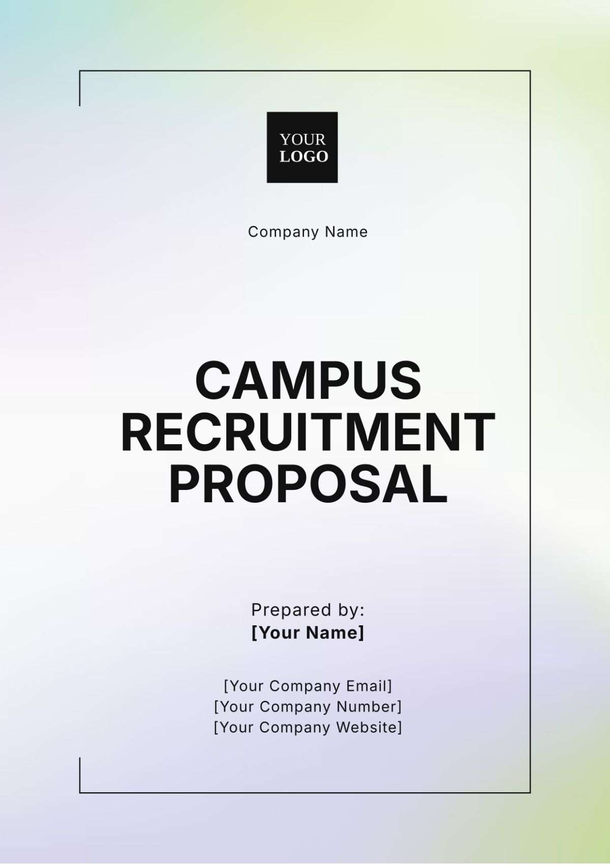Free Campus Recruitment Proposal Template to Edit Online Free Campus Recruitment Proposal Template to Edit Online