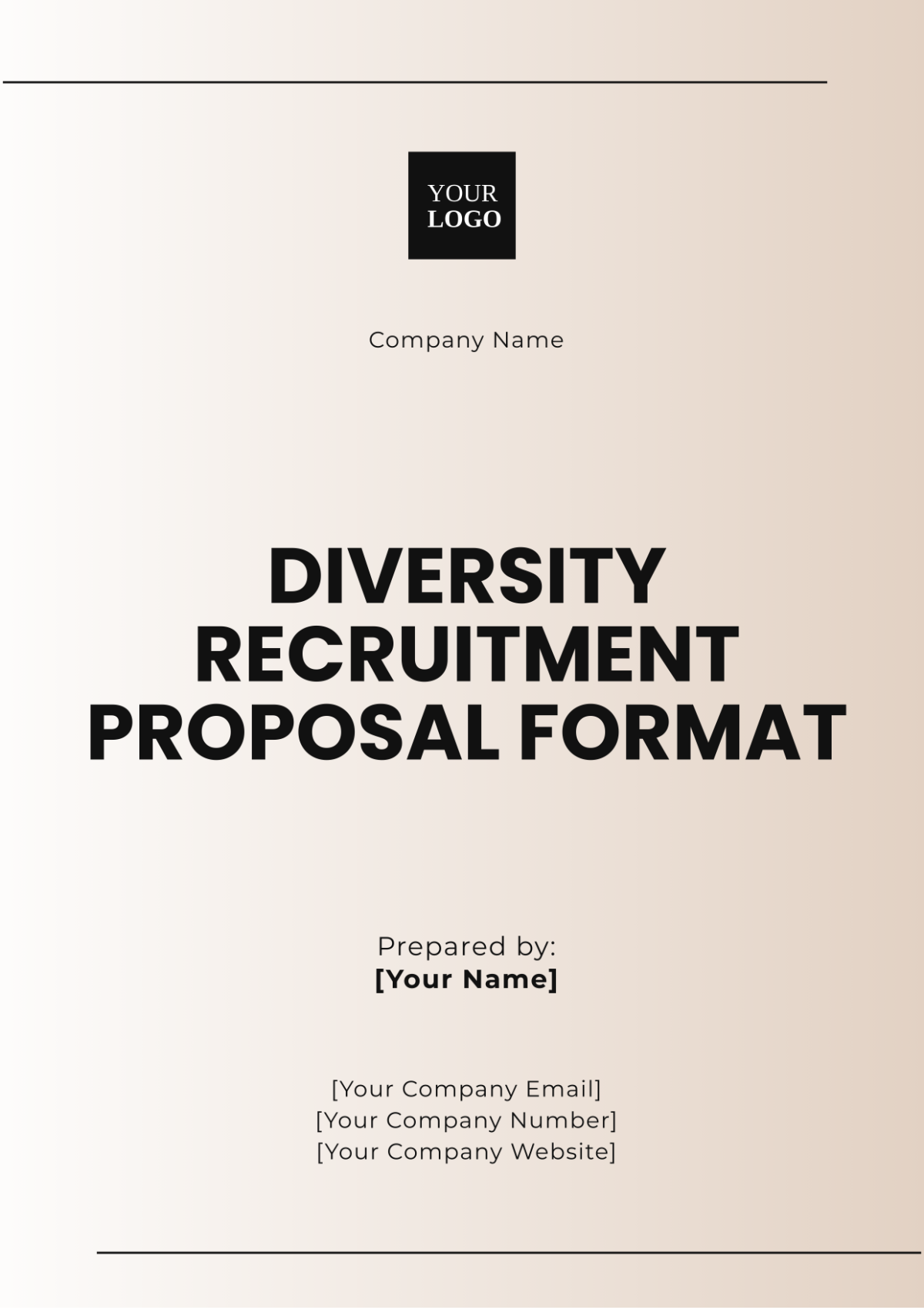 Free Diversity Recruitment Proposal Format Template to Edit Online Free Diversity Recruitment Proposal Format Template to Edit Online