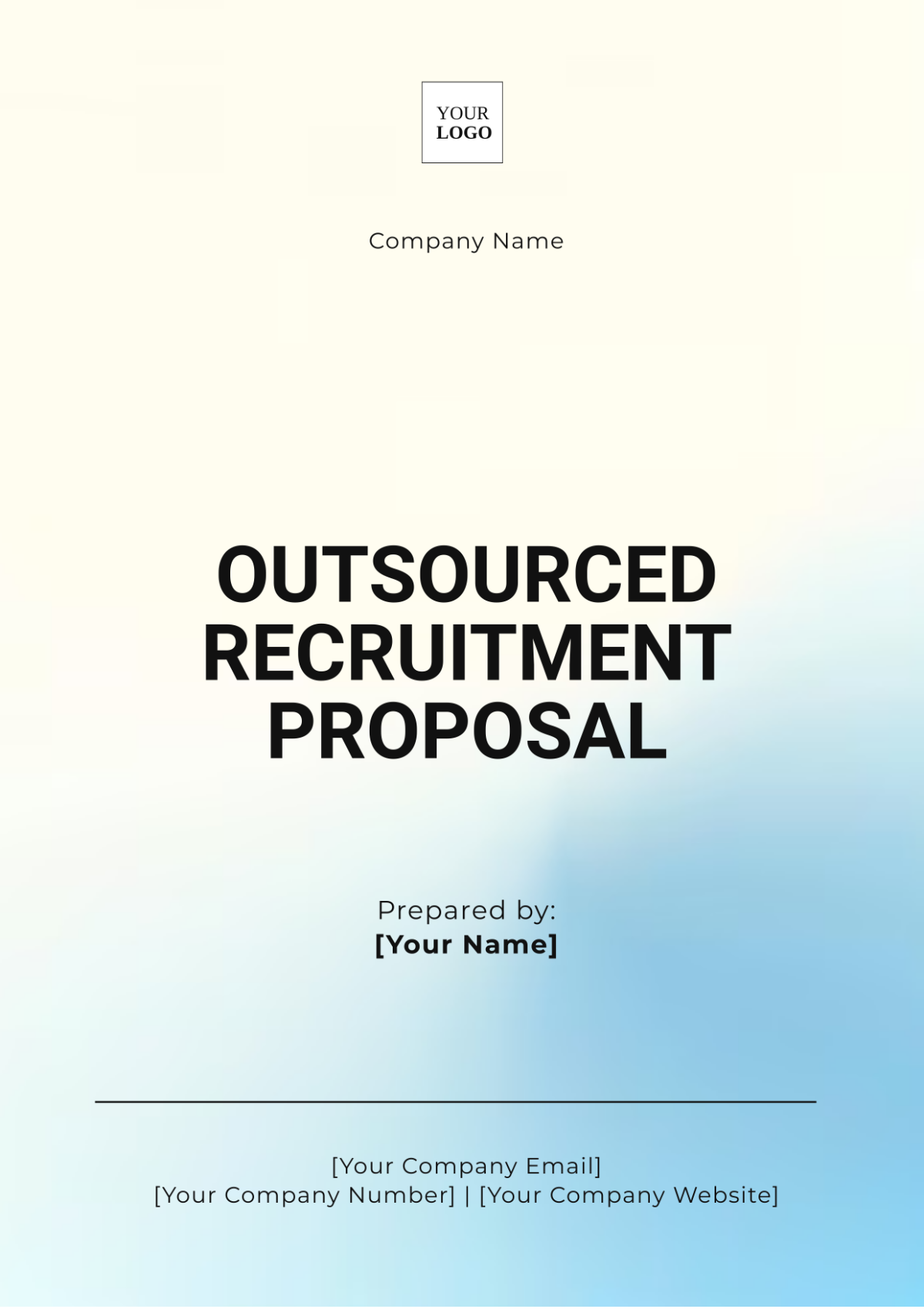 Free Outsourced Recruitment Proposal Template to Edit Online Free Outsourced Recruitment Proposal Template to Edit Online