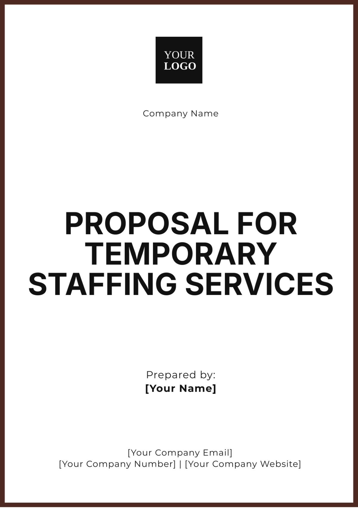 Free Proposal for Temporary Staffing Services Template to Edit Online Free Proposal for Temporary Staffing Services Template to Edit Online