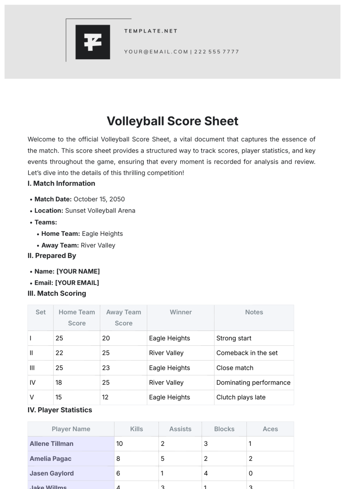 Free Volleyball Score Sheet Template to Edit Online Free Volleyball Score Sheet Template to Edit Online