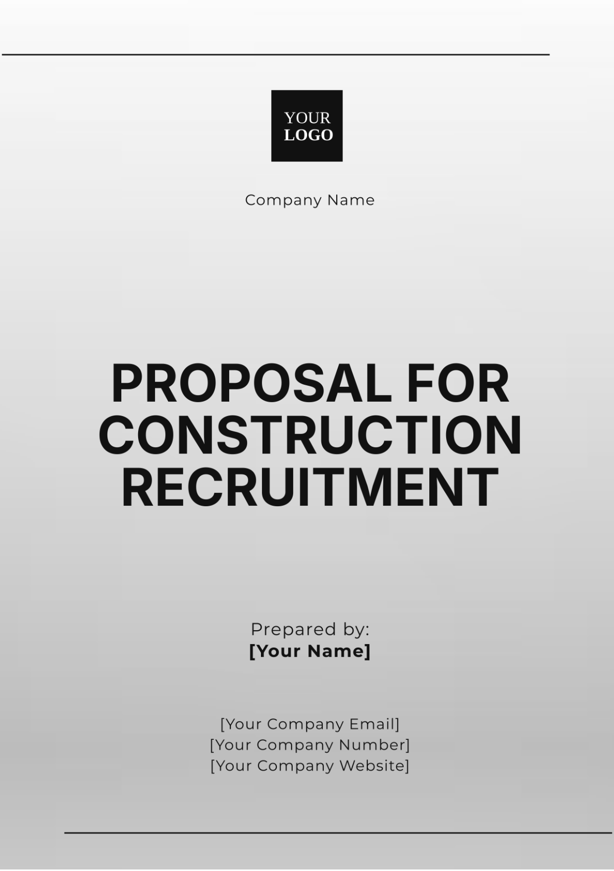 Free Proposal for Construction Recruitment Template to Edit Online Free Proposal for Construction Recruitment Template to Edit Online