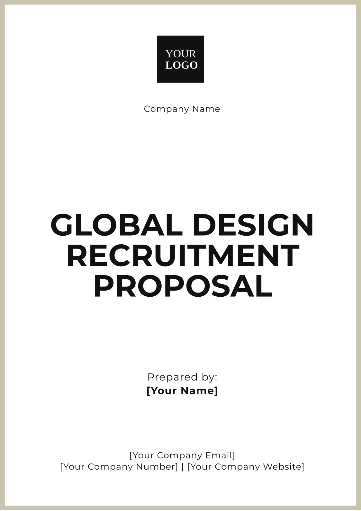Free Global Design Recruitment Proposal Template to Edit Online Free Global Design Recruitment Proposal Template to Edit Online