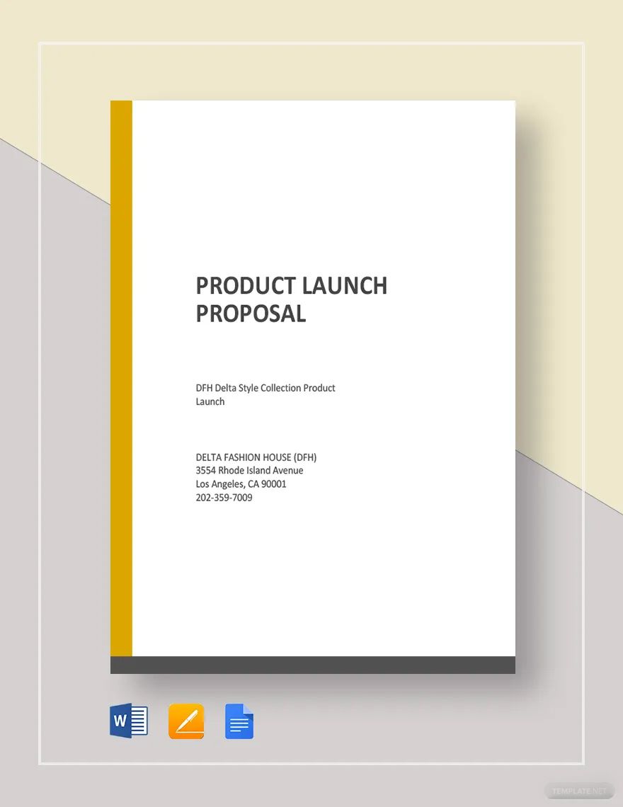 New Product Launch Proposal Template in Word, Pages, Google Docs - Download | Template.net New Product Launch Proposal Template in Word, Pages, Google Docs - Download | Template.net