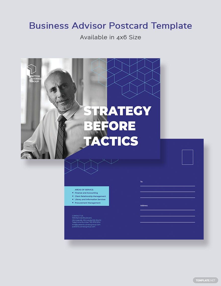 Business Advisor Postcard Template Business Advisor Postcard Template