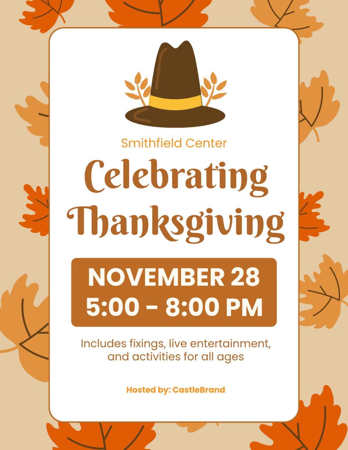 Free Thanksgiving Flyer Design Template to Edit Online Free Thanksgiving Flyer Design Template to Edit Online
