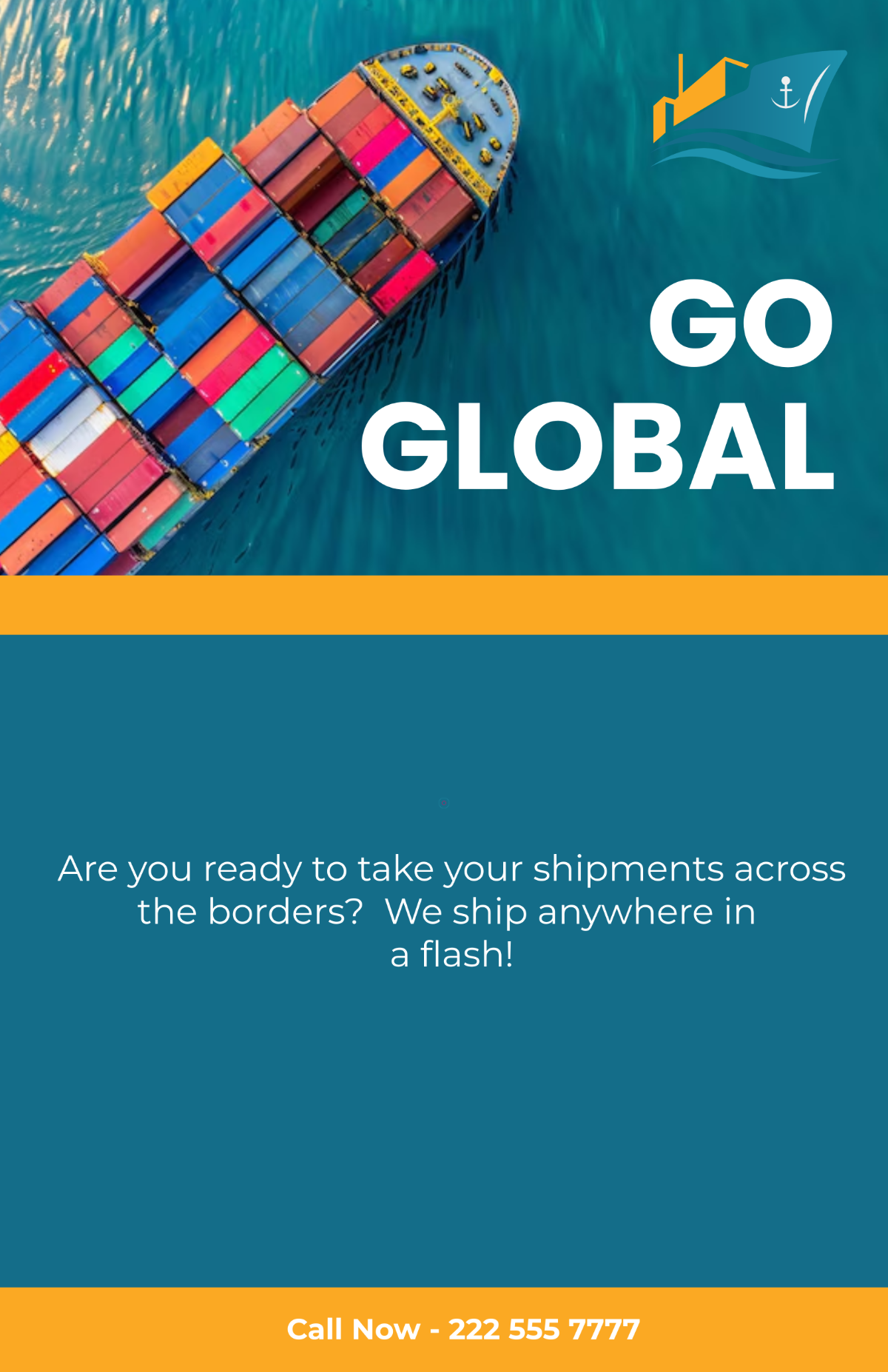 Shipping Company Poster Template