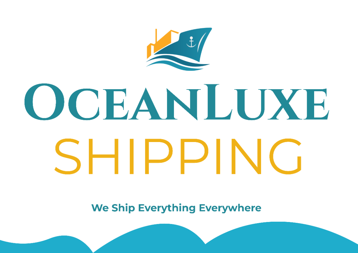Shipping Company Signage Template