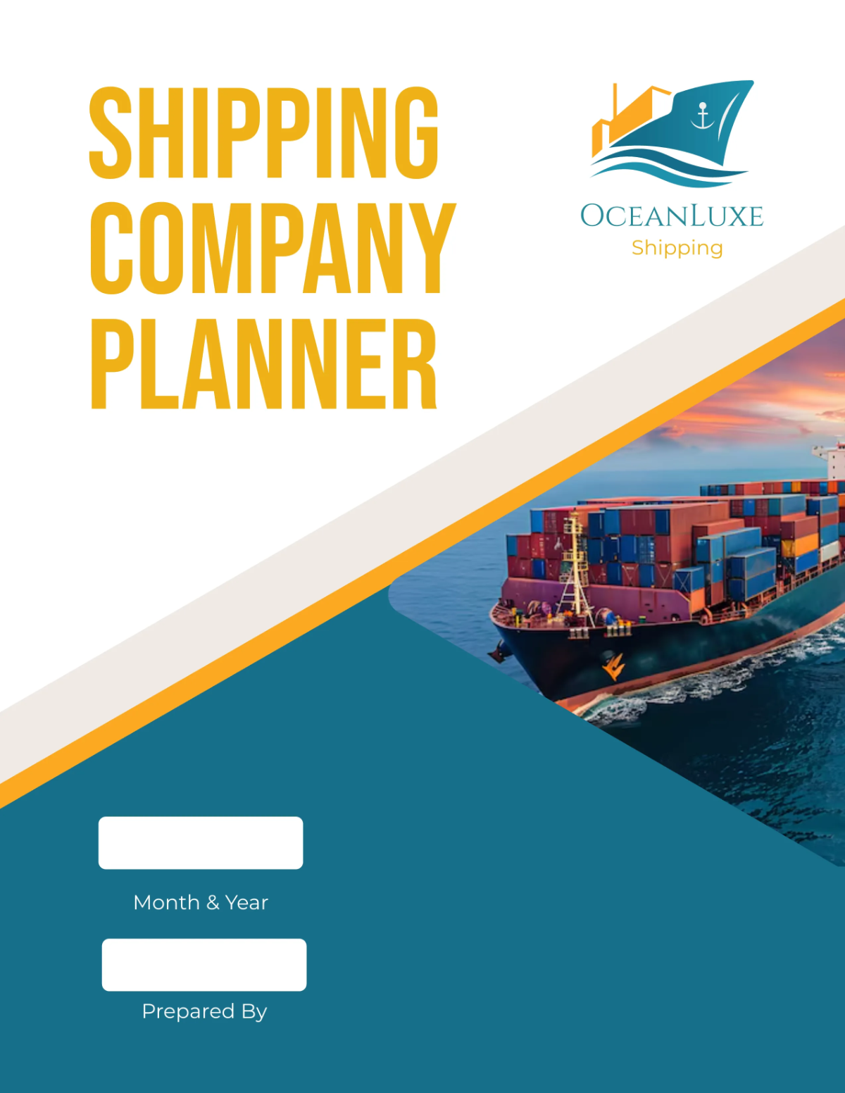 Shipping Company Planner Template