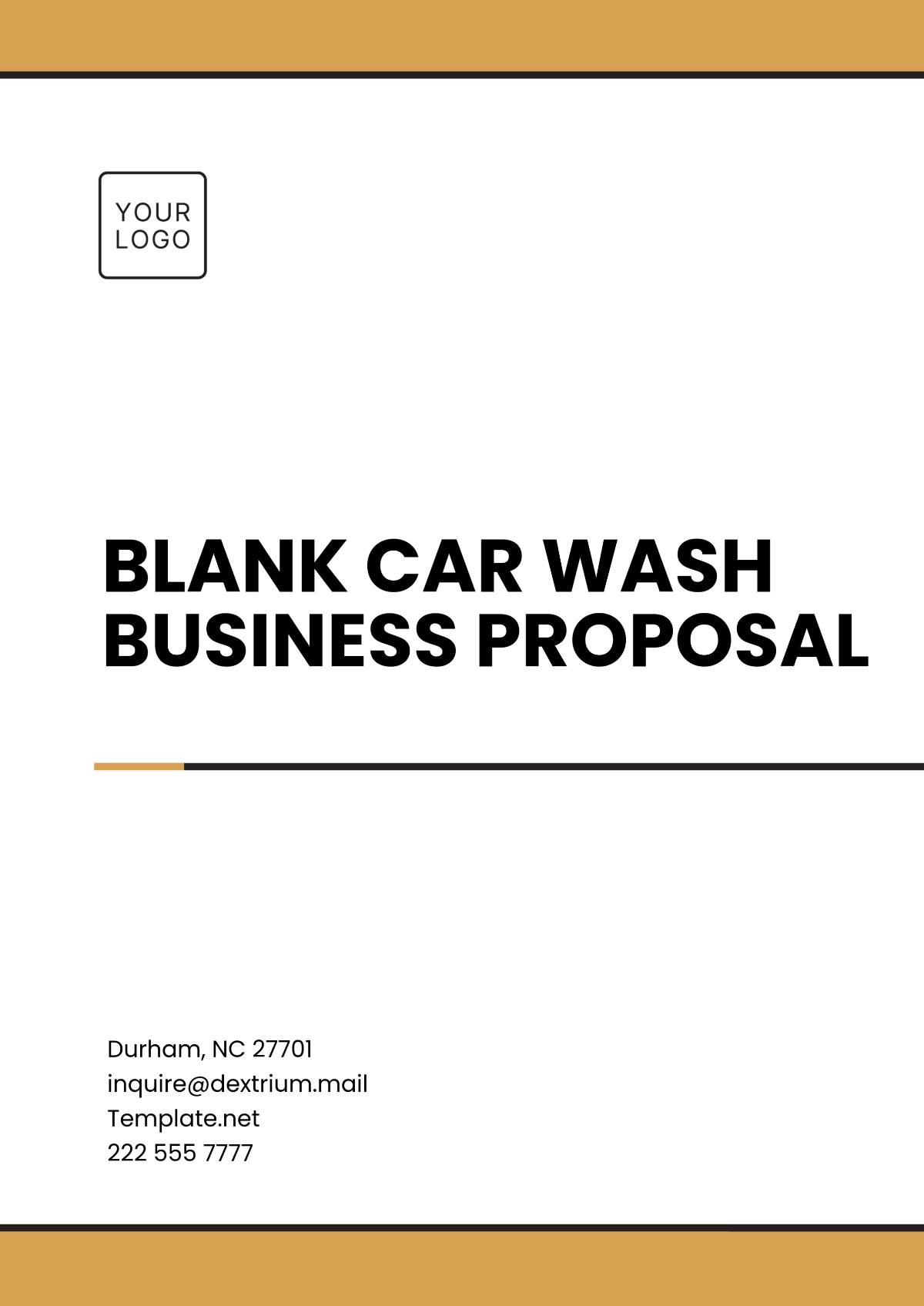 Free Blank Car Wash Business Proposal Template to Edit Online Free Blank Car Wash Business Proposal Template to Edit Online