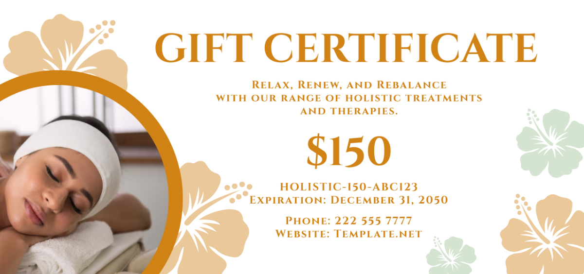Free Holistic Spa Gift Certificate Template to Edit Online Free Holistic Spa Gift Certificate Template to Edit Online