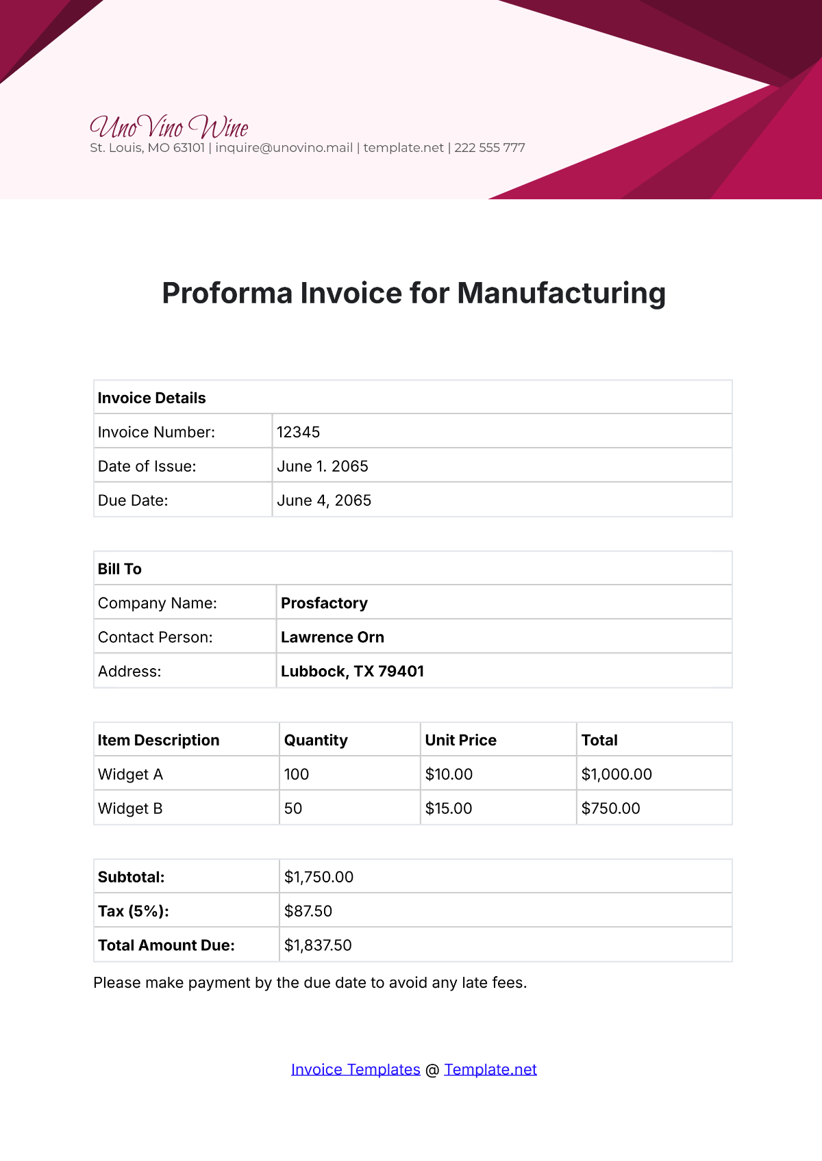 Free Proforma Invoice for Manufacturing Template to Edit Online Free Proforma Invoice for Manufacturing Template to Edit Online