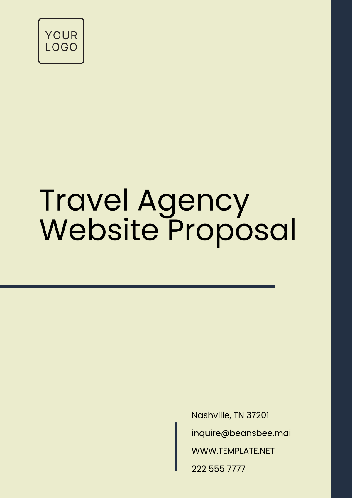 Free Travel Agency Website Proposal Template to Edit Online Free Travel Agency Website Proposal Template to Edit Online