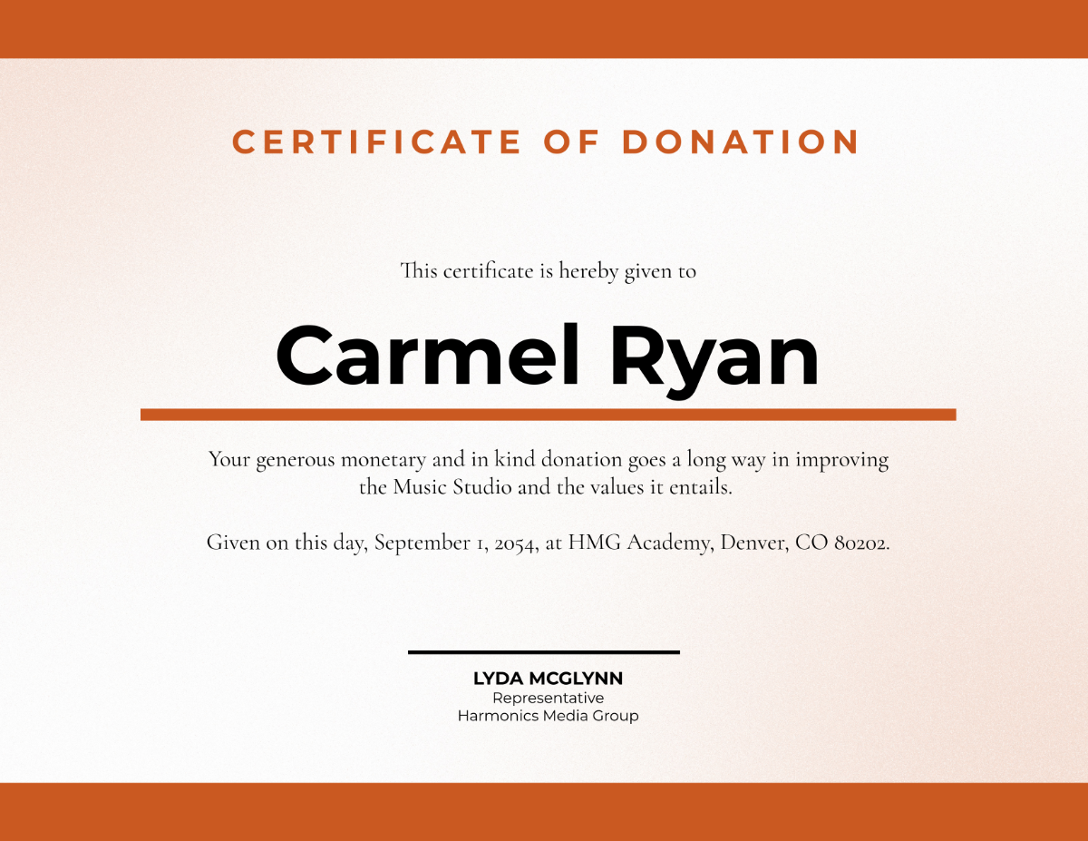 Free Editable Donation Certificate Template to Edit Online Free Editable Donation Certificate Template to Edit Online