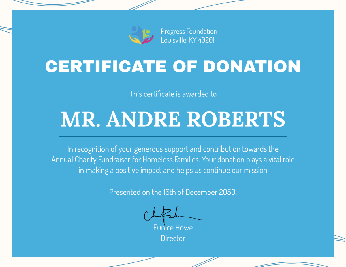 Free Donation Certificate for Sponsors Template to Edit Online Free Donation Certificate for Sponsors Template to Edit Online