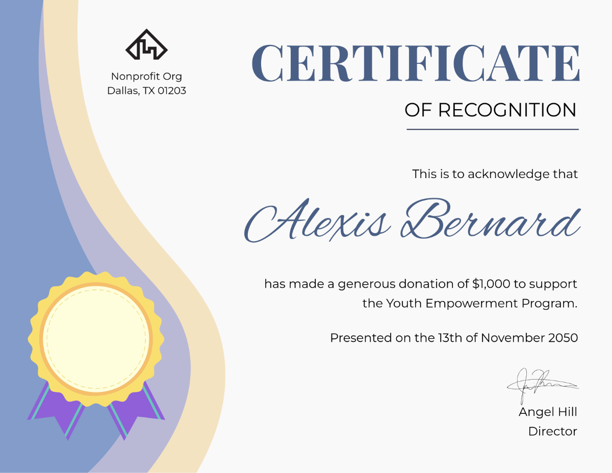 Free Aesthetic Donation Certificate Template to Edit Online Free Aesthetic Donation Certificate Template to Edit Online
