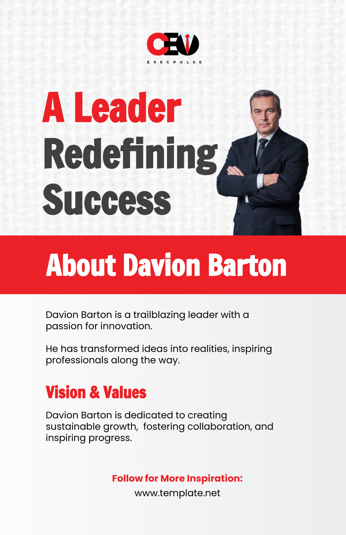 Free CEO Poster Template to Edit Online Free CEO Poster Template to Edit Online