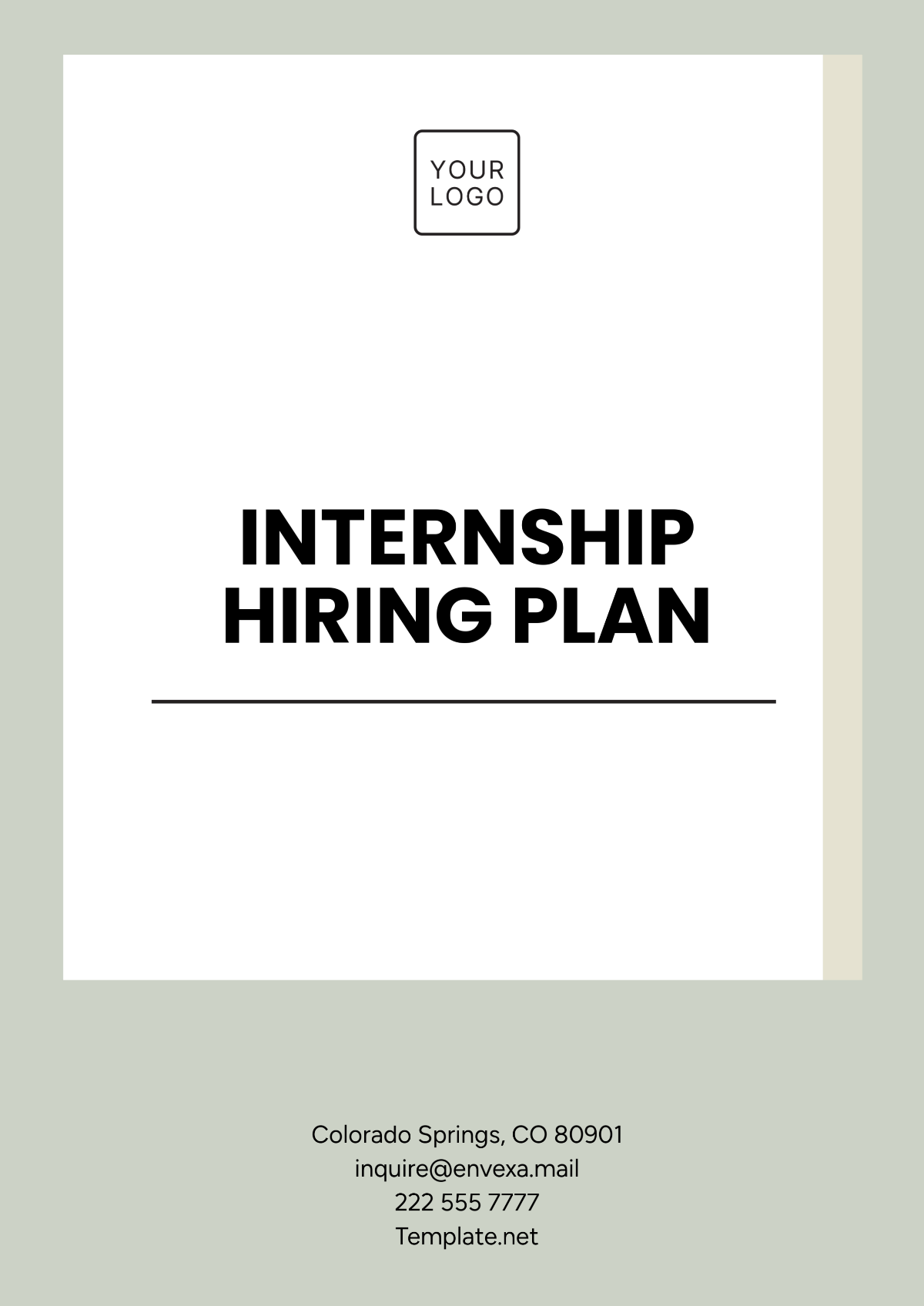 Free Internship Hiring Plan Template to Edit Online Free Internship Hiring Plan Template to Edit Online