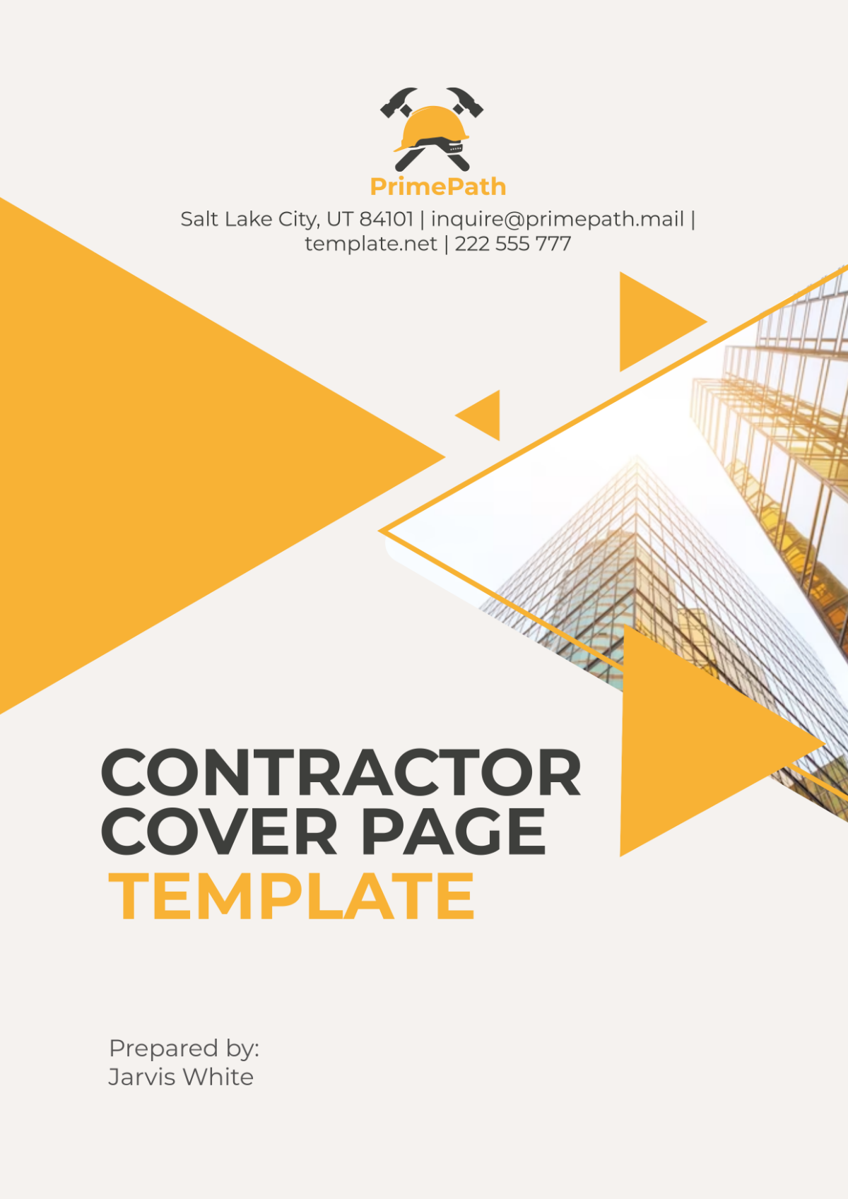 Free Contractor Cover Page Template to Edit Online Free Contractor Cover Page Template to Edit Online