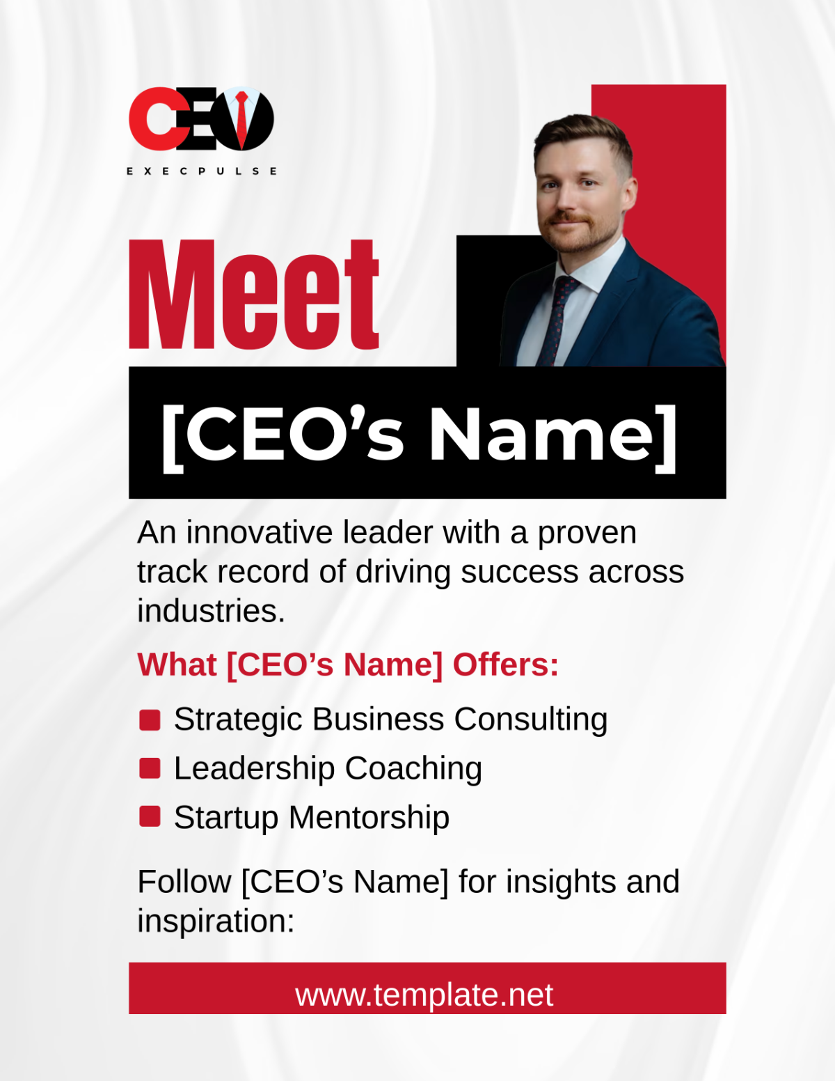 Free CEO Flyer Template to Edit Online Free CEO Flyer Template to Edit Online