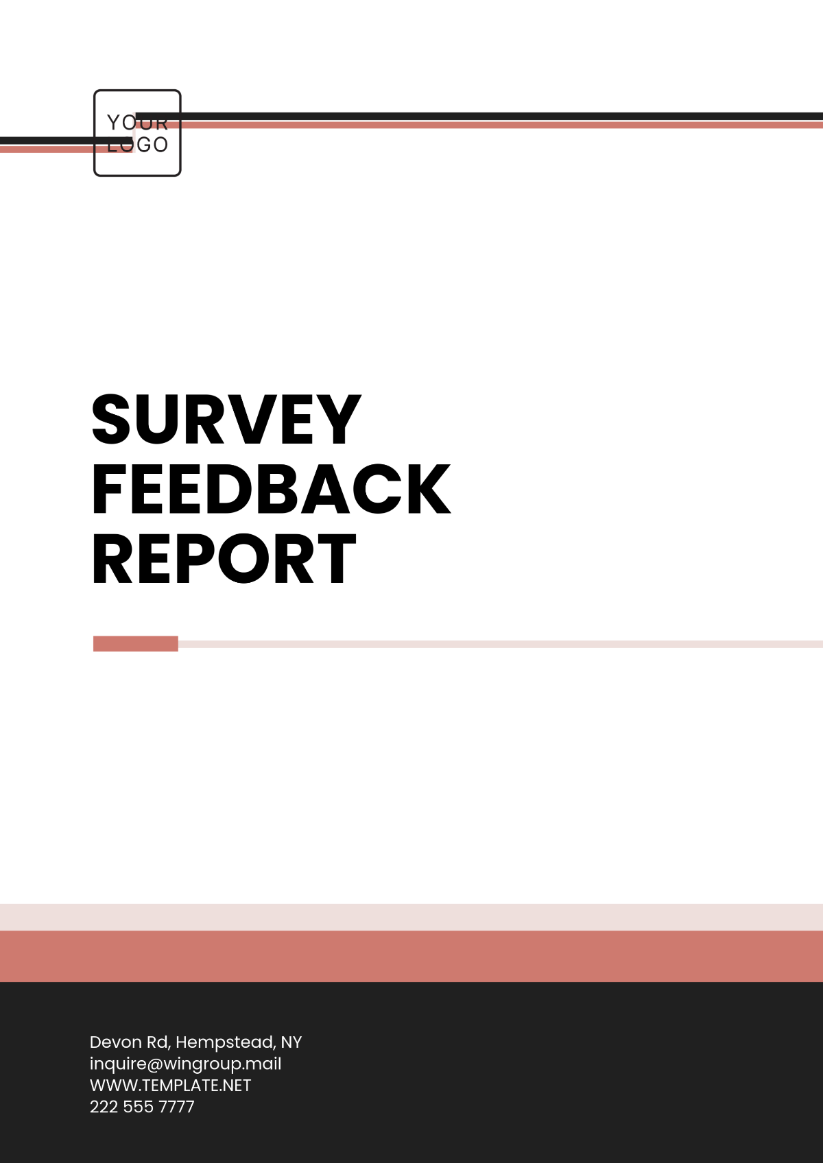 Free Survey Feedback Report Template to Edit Online Free Survey Feedback Report Template to Edit Online