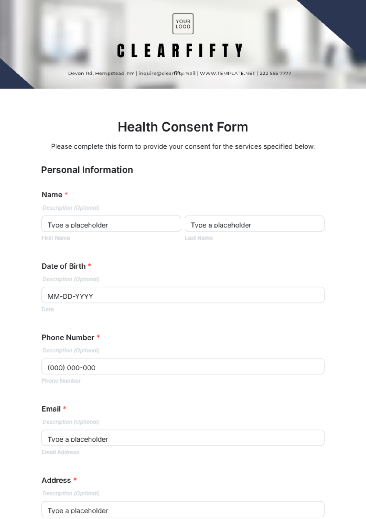 Free Health Consent Form Template to Edit Online Free Health Consent Form Template to Edit Online
