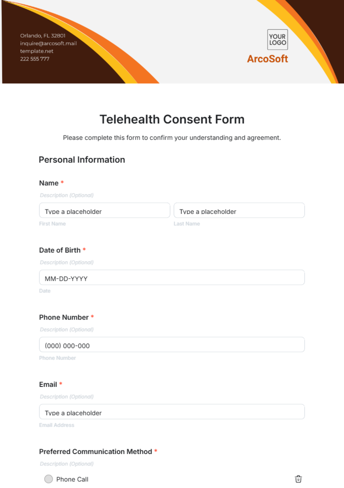 Free Telehealth Consent Form Template to Edit Online Free Telehealth Consent Form Template to Edit Online