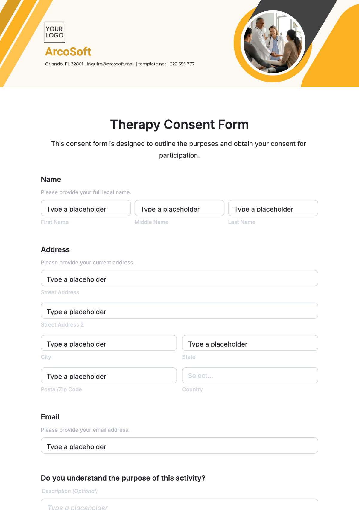 Free Therapy Consent Form Template to Edit Online Free Therapy Consent Form Template to Edit Online