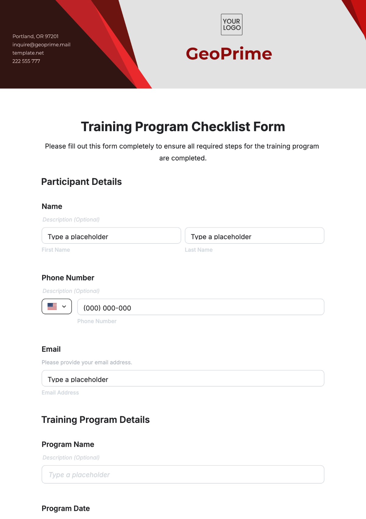 Free Training Program Checklist Form Template to Edit Online Free Training Program Checklist Form Template to Edit Online