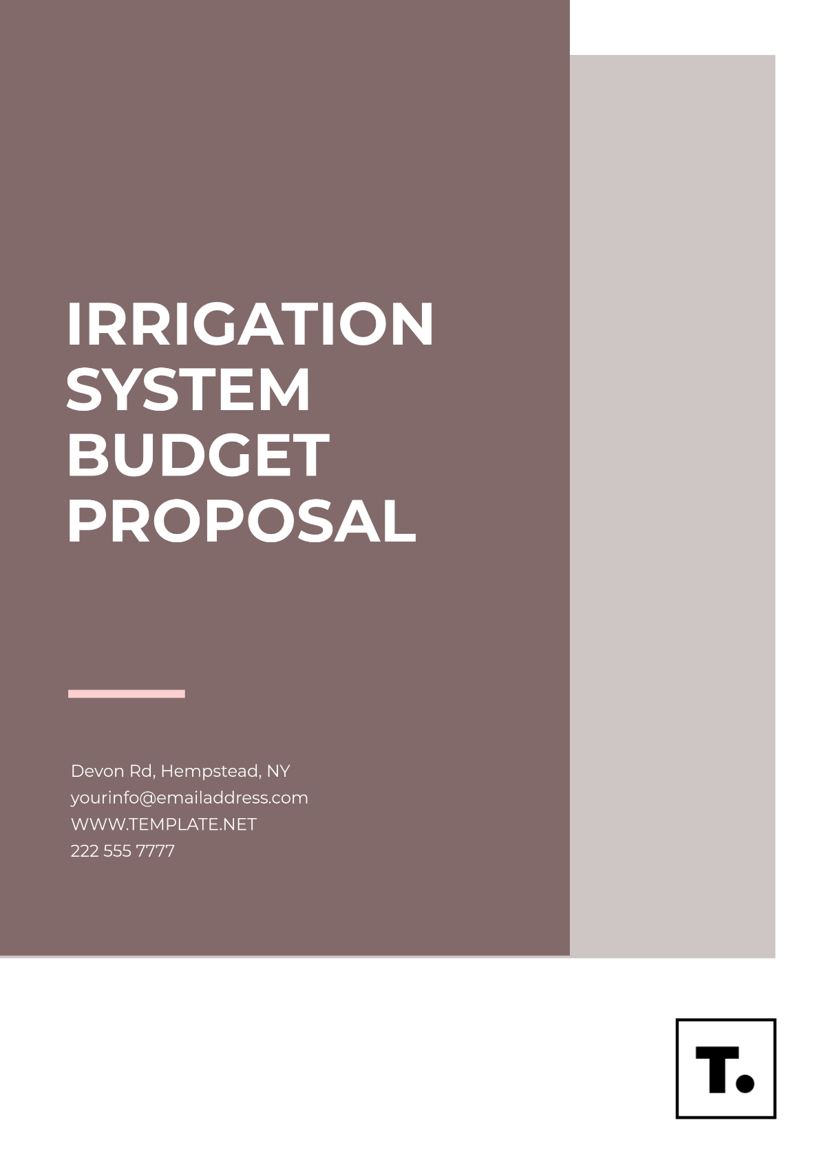 Free Irrigation System Budget Proposal Template to Edit Online Free Irrigation System Budget Proposal Template to Edit Online