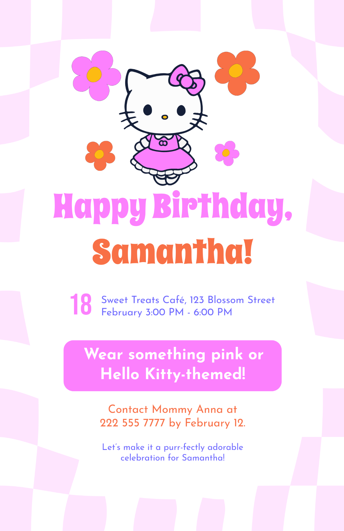 Free DIY Hello Kitty Poster Template to Edit Online Free DIY Hello Kitty Poster Template to Edit Online