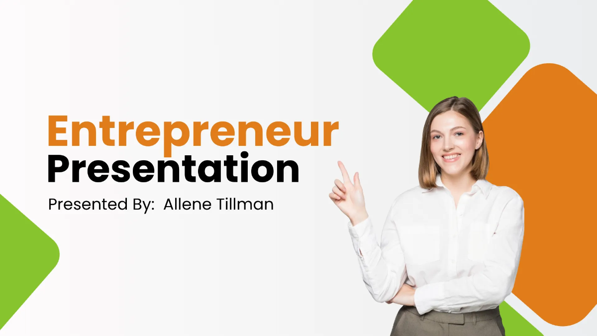 Free Entrepreneur Presentation Template to Edit Online Free Entrepreneur Presentation Template to Edit Online