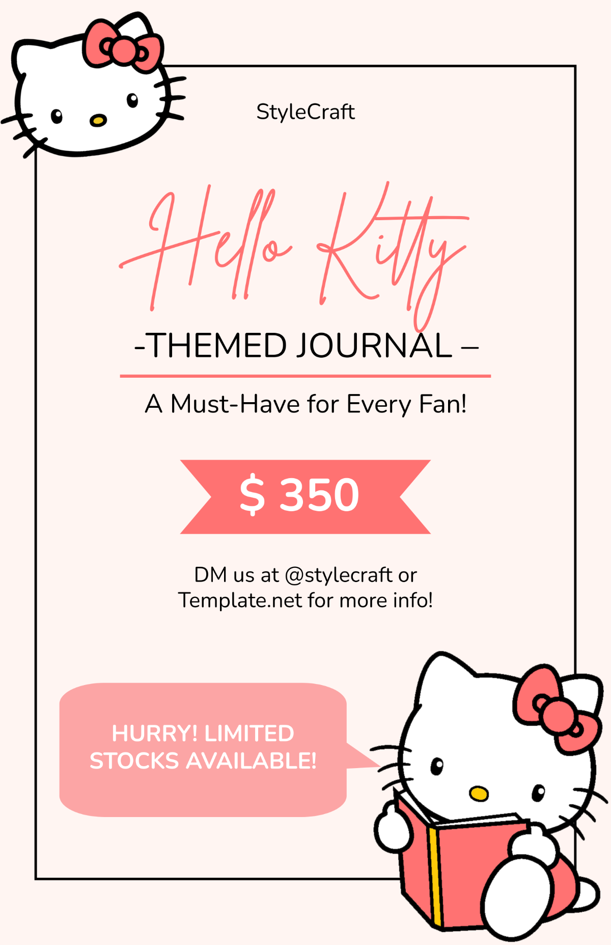 Free Hello Kitty Aesthetic Poster Template to Edit Online Free Hello Kitty Aesthetic Poster Template to Edit Online