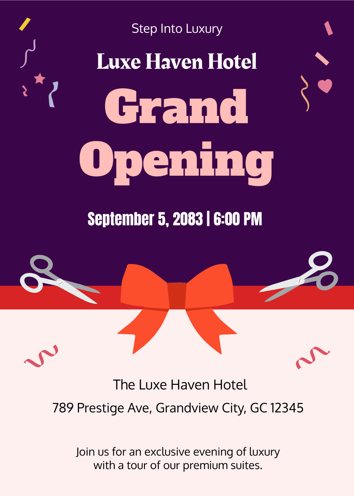 Free Hotel Grand Opening Invitation Template to Edit Online Free Hotel Grand Opening Invitation Template to Edit Online