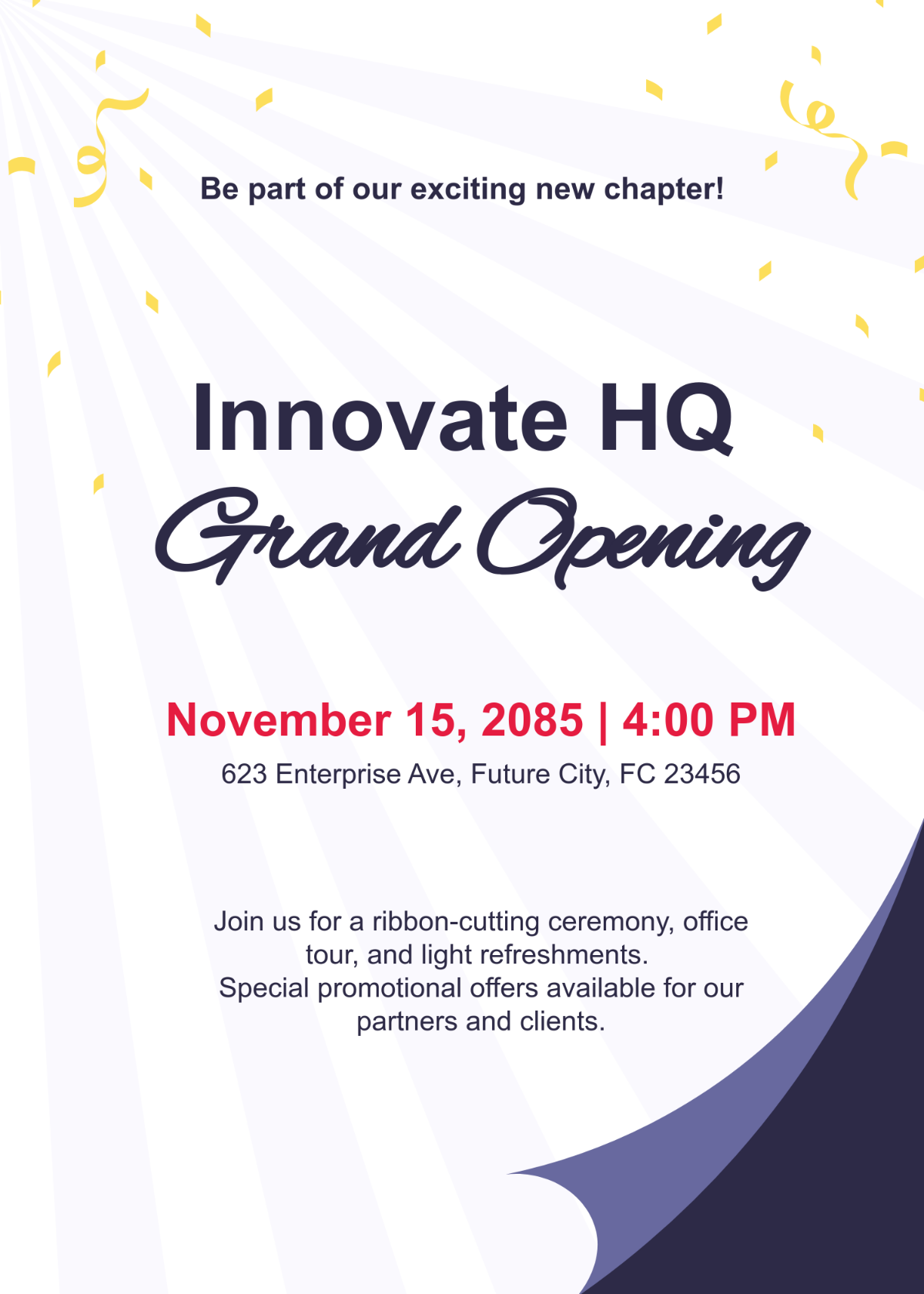 Free Professional Office Grand Opening Invitation Template to Edit Online Free Professional Office Grand Opening Invitation Template to Edit Online