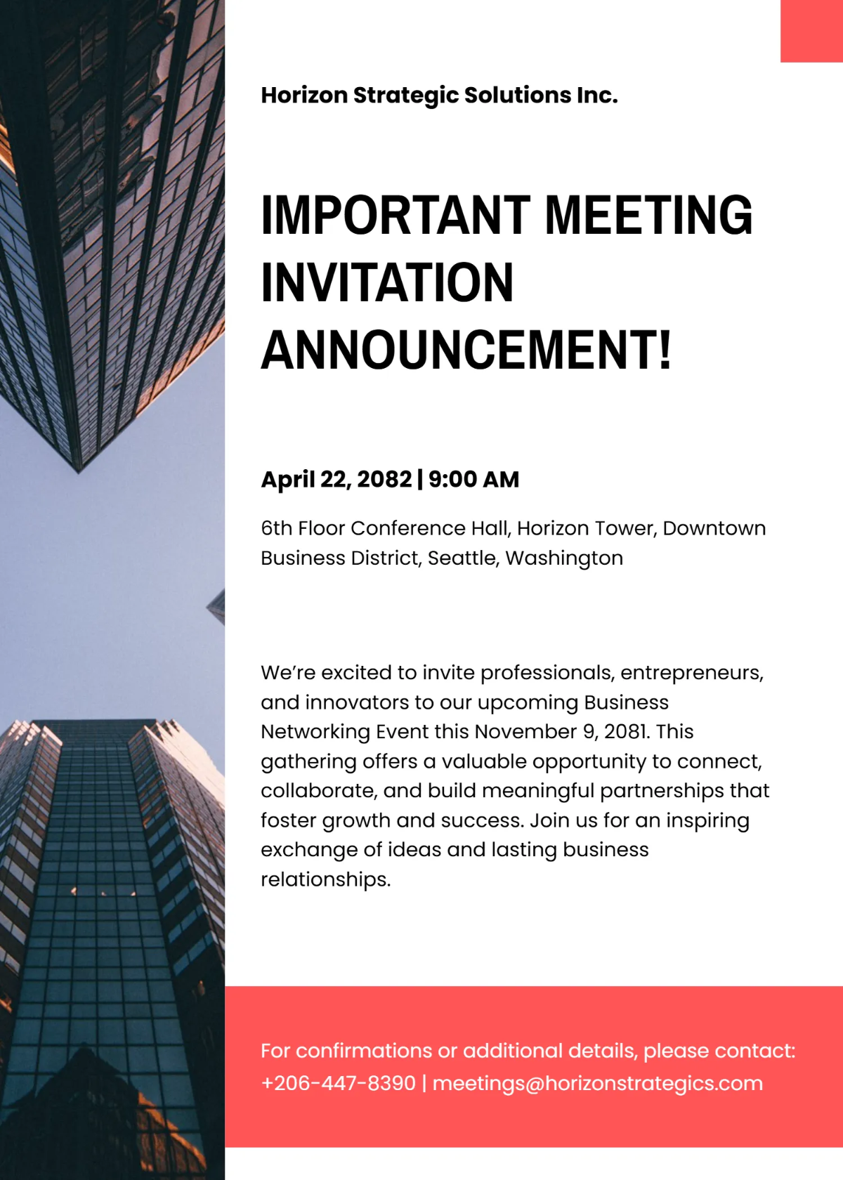 Free Announcement Meeting Invitation Template to Edit Online Free Announcement Meeting Invitation Template to Edit Online