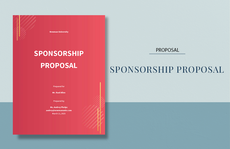 Sponsorship Proposal Sample Template in Word, Pages, Google Docs - Download | Template.net Sponsorship Proposal Sample Template in Word, Pages, Google Docs - Download | Template.net