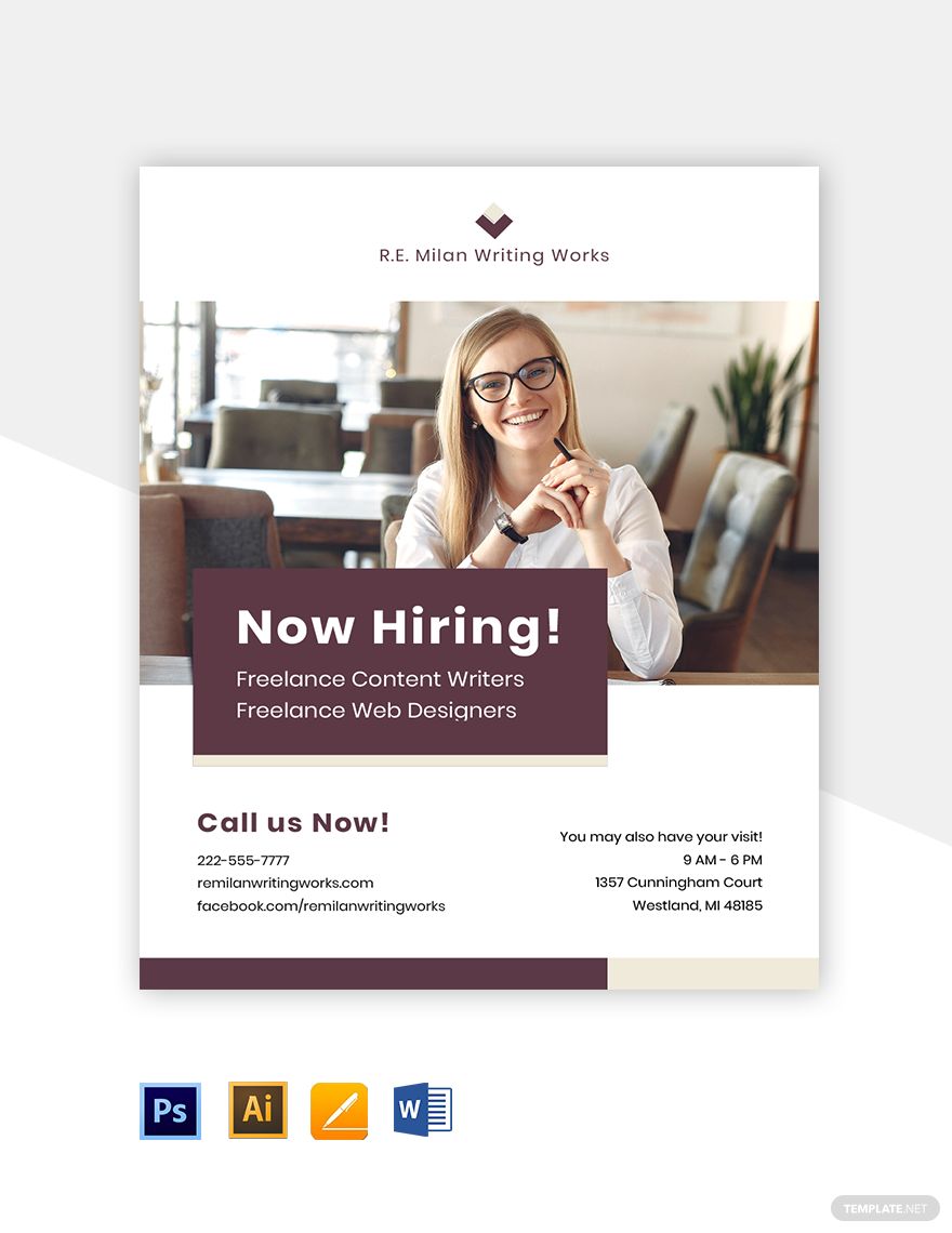 Freelancer Job Flyer Template in Word, Pages, PSD, Illustrator - Download | Template.net Freelancer Job Flyer Template in Word, Pages, PSD, Illustrator - Download | Template.net