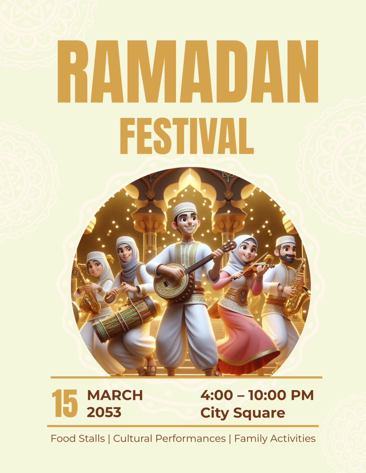 Modern Ramadan Festival Flyer Template - Edit Online & Download Modern Ramadan Festival Flyer Template - Edit Online & Download