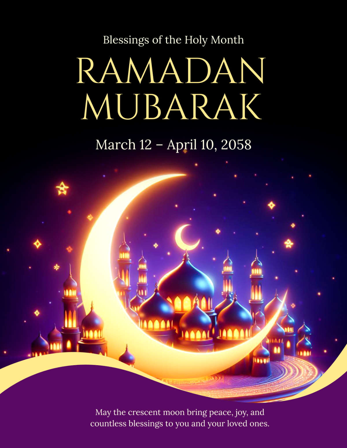 Crescent Moon Ramadan Flyer Template - Edit Online & Download Crescent Moon Ramadan Flyer Template - Edit Online & Download