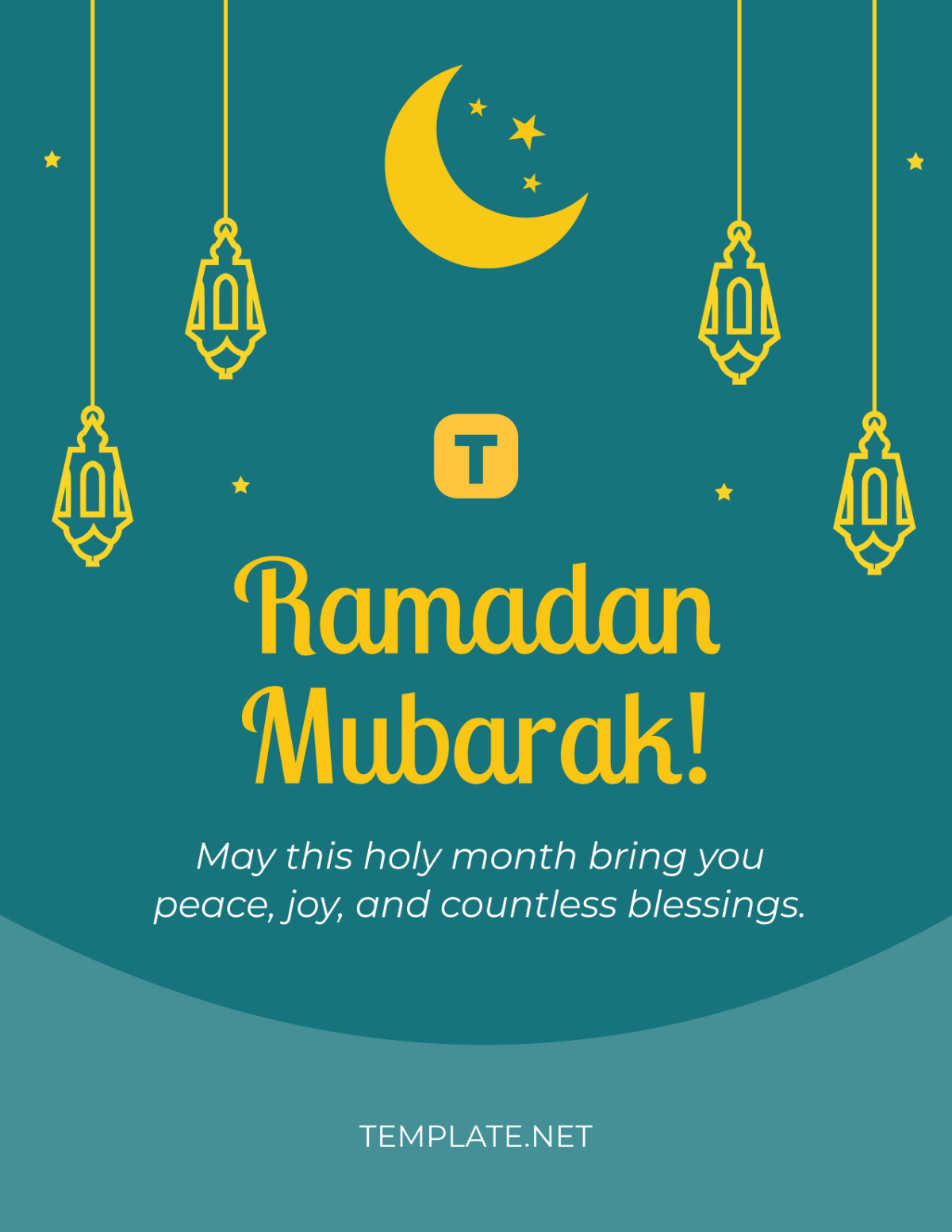 Simple Ramadan Wishes Flyer Template - Edit Online & Download Simple Ramadan Wishes Flyer Template - Edit Online & Download