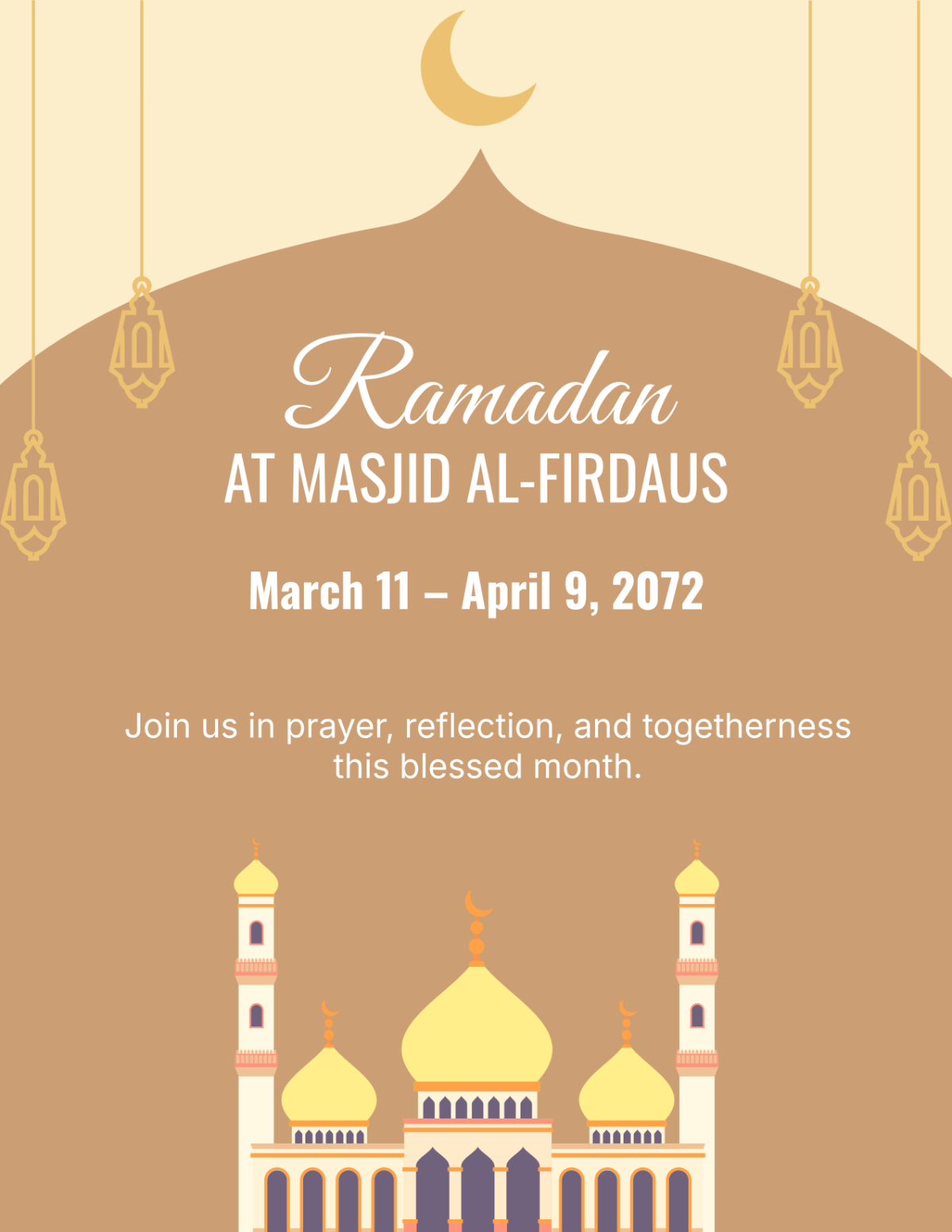 Mosque Ramadan Flyer Template - Edit Online & Download Mosque Ramadan Flyer Template - Edit Online & Download