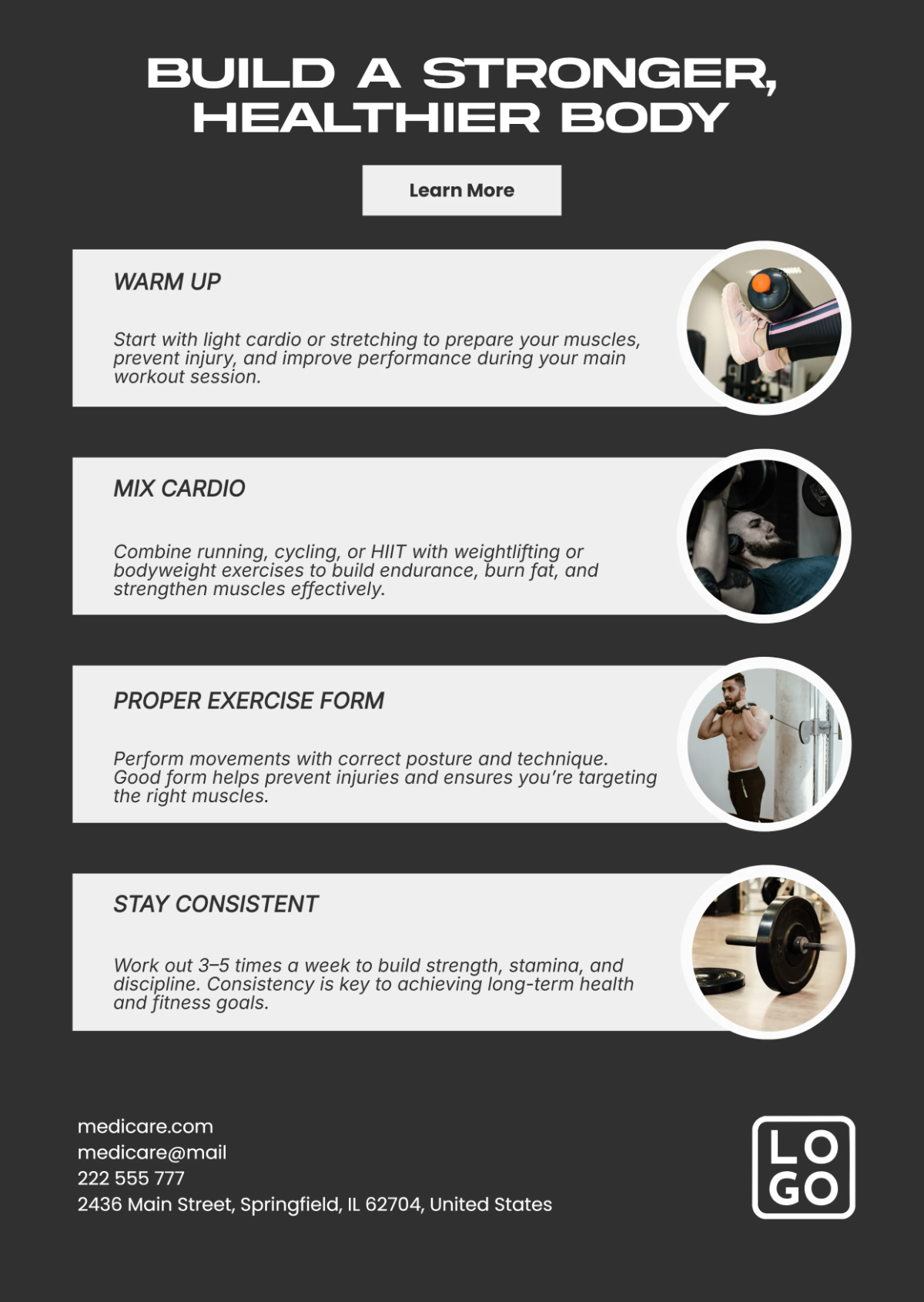 Free Healthy Workout Infographic Template to Edit Online Free Healthy Workout Infographic Template to Edit Online